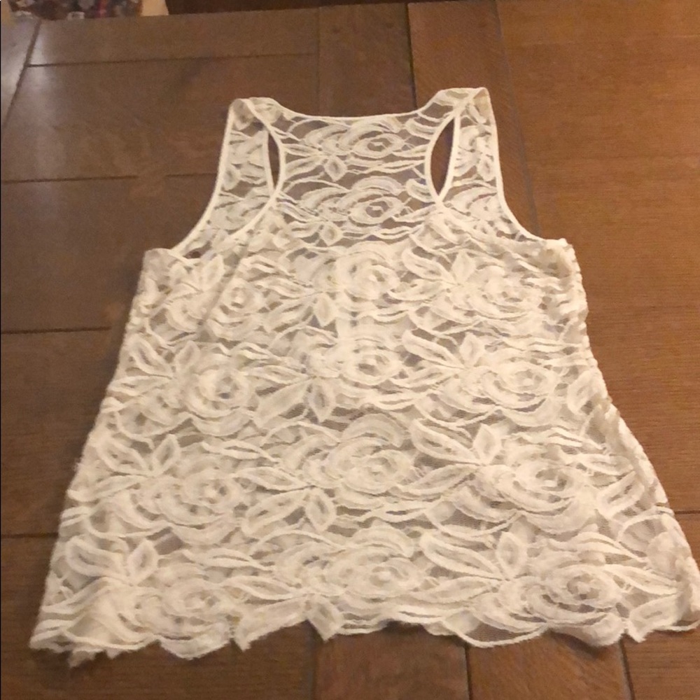 Summer floral lace tank top - Picture 3 of 3